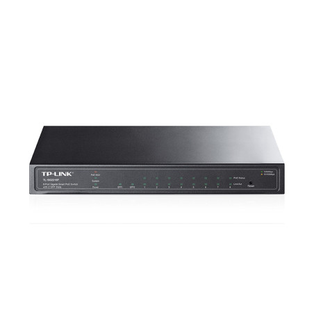 TP-Link 8 Port 10/100/1000Mbps Desktop Managed Gigabit Switch (8 port POE & 2 port SFP)