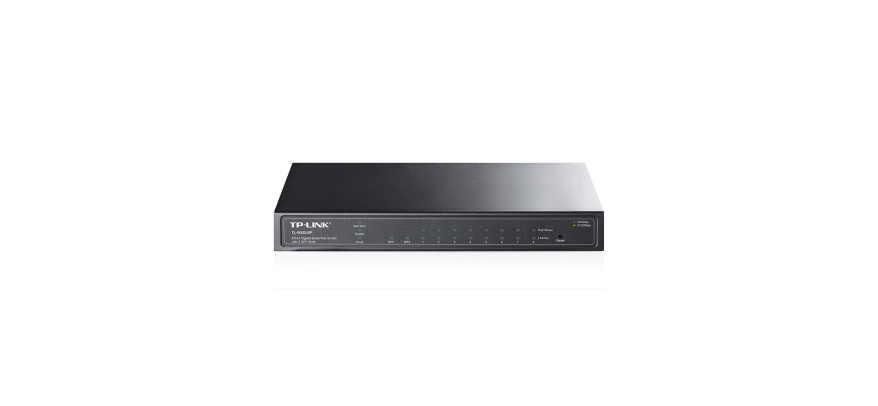 TP-Link 8 Port 10/100/1000Mbps Desktop Managed Gigabit Switch (8 port POE & 2 port SFP)