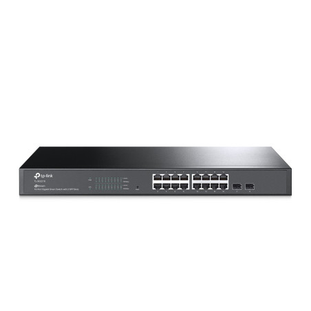 TP-Link 16 Port JetStream Web Smart Managed 10/100/1000Base-T + 2 Port SFP Gigabit Switch