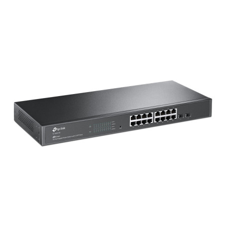 TP-Link 16 Port JetStream Web Smart Managed 10/100/1000Base-T + 2 Port SFP Gigabit Switch
