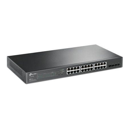 TP-Link 24 Port 10/100/1000Mbps Rackmount Managed Fast Ethernet Switch (24 port POE & 4 port SFP)