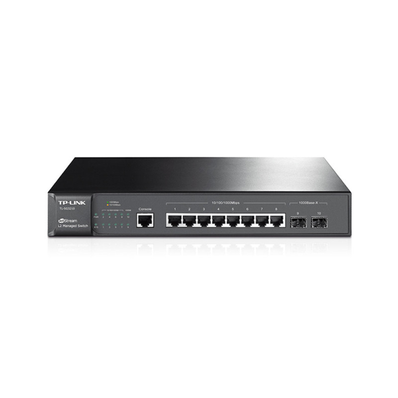 TP-Link 8 Port 10/100/1000Mbps + 2 Port SFP Gigabit Managed Switch