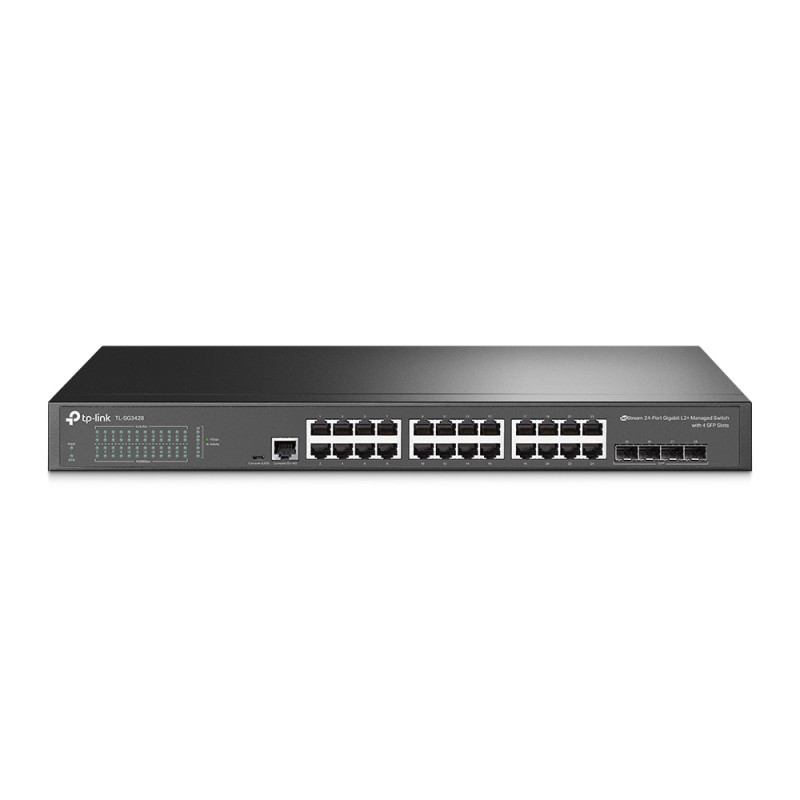 TP-Link 24 Port Gigabit with 4 Port SFP Layer 2/4 SNMP Managed Switch