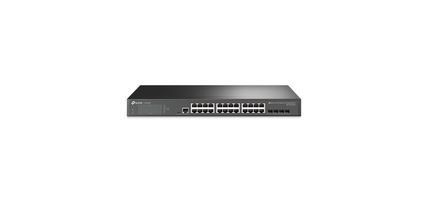 TP-Link 24 Port Gigabit with 4 Port SFP Layer 2/4 SNMP Managed Switch