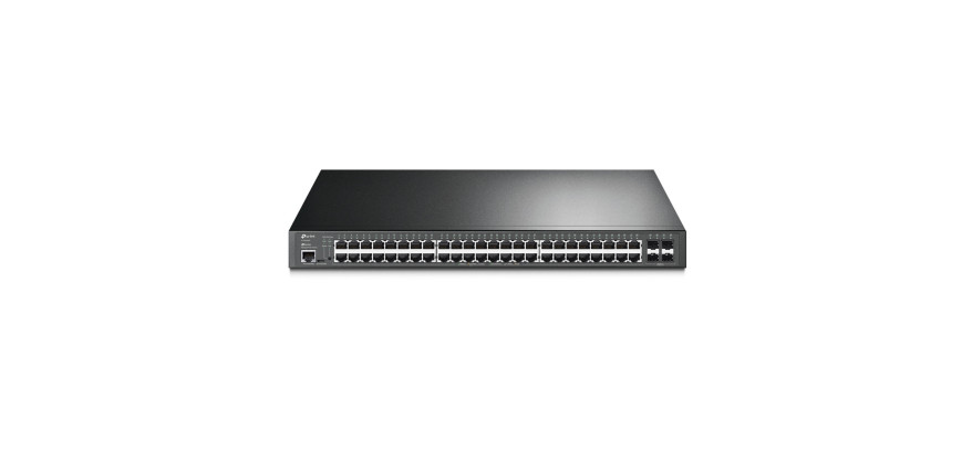 TP-Link 48 Port 10/100/1000Mbps Rackmount Managed Fast Ethernet Switch (48 port POE & 4 port SFP)