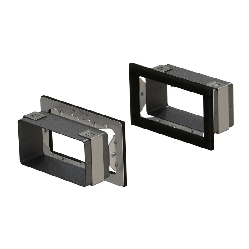 EZ-Path EZP133CWT Series 33 Fire Stop Device 2 Gang Wall Fixing Plate Pair