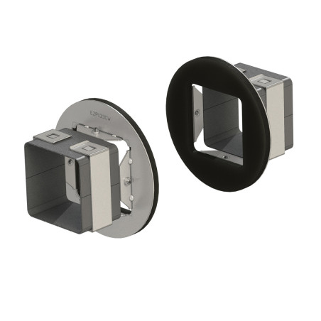EZ-Path EZP133CWT Series 33 Fire Stop Device 1 Gang Wall Fixing Plate Pair