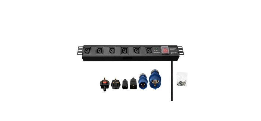 Trident Data 6‑Way UK Horizontal PDU 13 A | Dunasfern