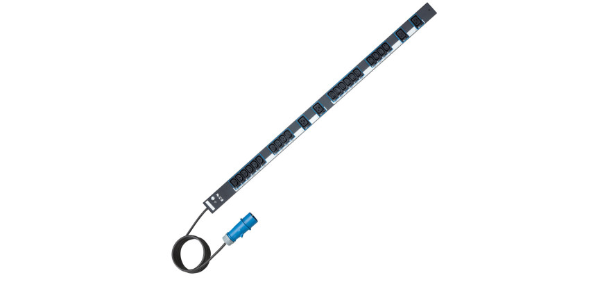 24 Way 20 x C13, 4 x C19 IEC, Basic PDU, 16A IEC60309 Plug