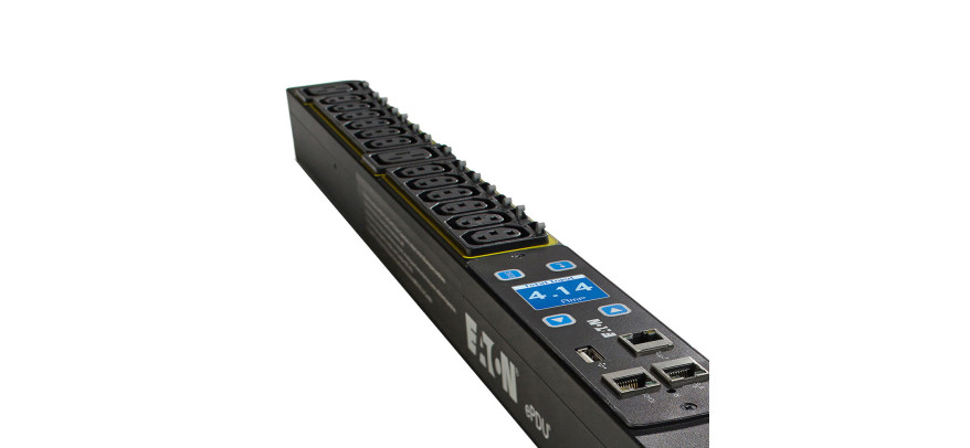 Eaton Metered Input G3 24 Way 20xC13 IEC, 4xC19,32A Plug Vertical PDU