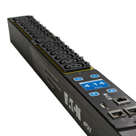 Eaton Metered Input G3 16 Way 12xC13 IEC, 4xC19,32A Plug Vertical PDU