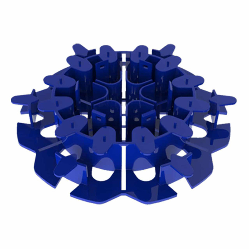 Trident Data Six Segment Bend Radius Spool Blue