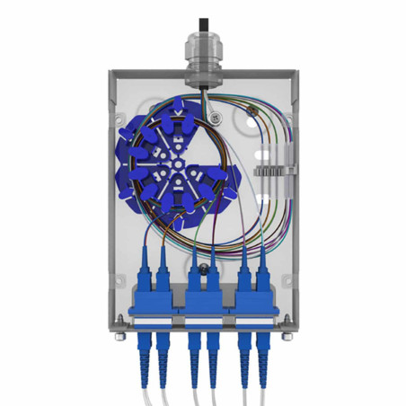 Trident Data Six Segment Bend Radius Spool Blue