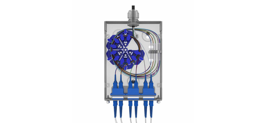 Trident Data Six Segment Bend Radius Spool Blue