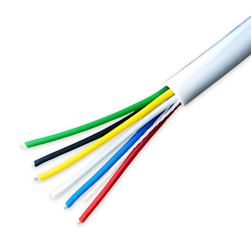 6‑Core Unscreened LSF Alarm Cable 100 m White | Dunasfern