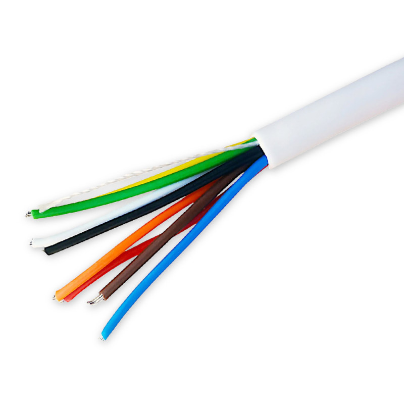 8‑Core Unscreened LSF Alarm Cable 100 m White | Dunasfern