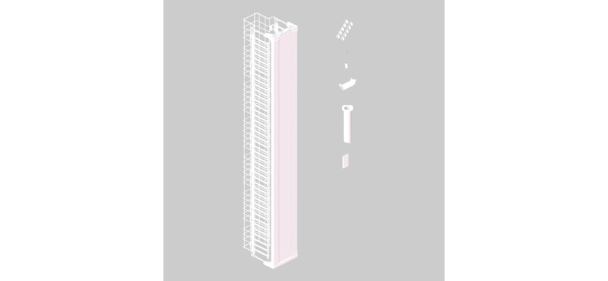 Mighty Mo 20″ Vertical Cable Manager with Door – 45U | Ortronics