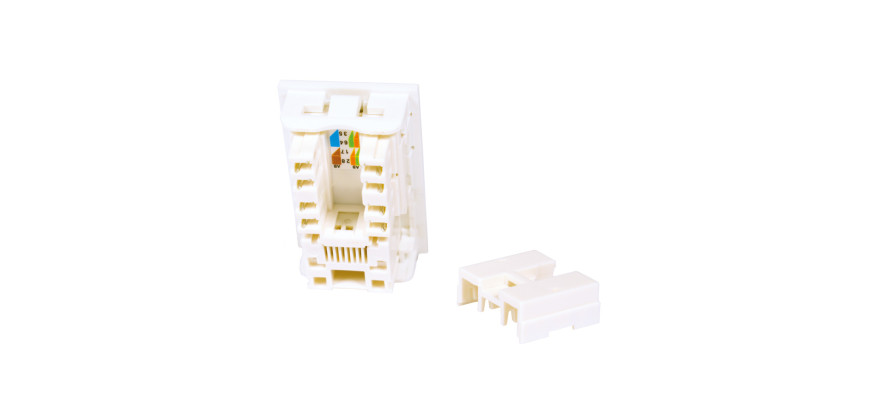 Cat6 UTP LJ6C Module – Low‑Profile Euro-Size | Trident Data | Dunasfern
