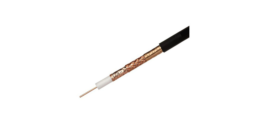 CT100 75 Ω LSF Coaxial Cable Black | Dunasfern