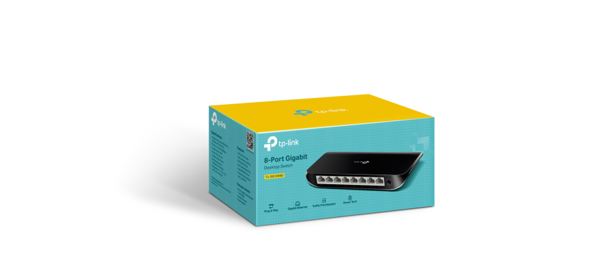 TP-Link 8 Port 10/100/1000Mbps Desktop Gigabit Switch