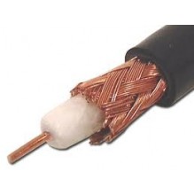 RG59 75 Ohm Coax Solid Copper LSF Black