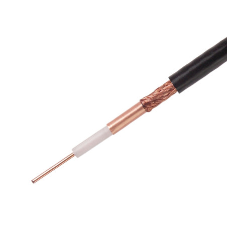 CT125 75 Ω PE Coaxial Cable – Black | Dunasfern