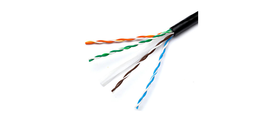 Trident Data Cat5e UTP PE Outdoor Cable – 305 m Black | Dunasfern