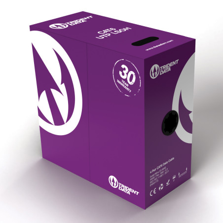 Trident Data Cat6 FTP LSZH Cable – 305 m Violet | Dunasfern