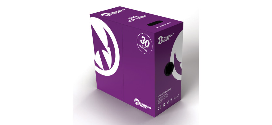 Trident Data Cat6 FTP LSZH Cable – 305 m Violet | Dunasfern