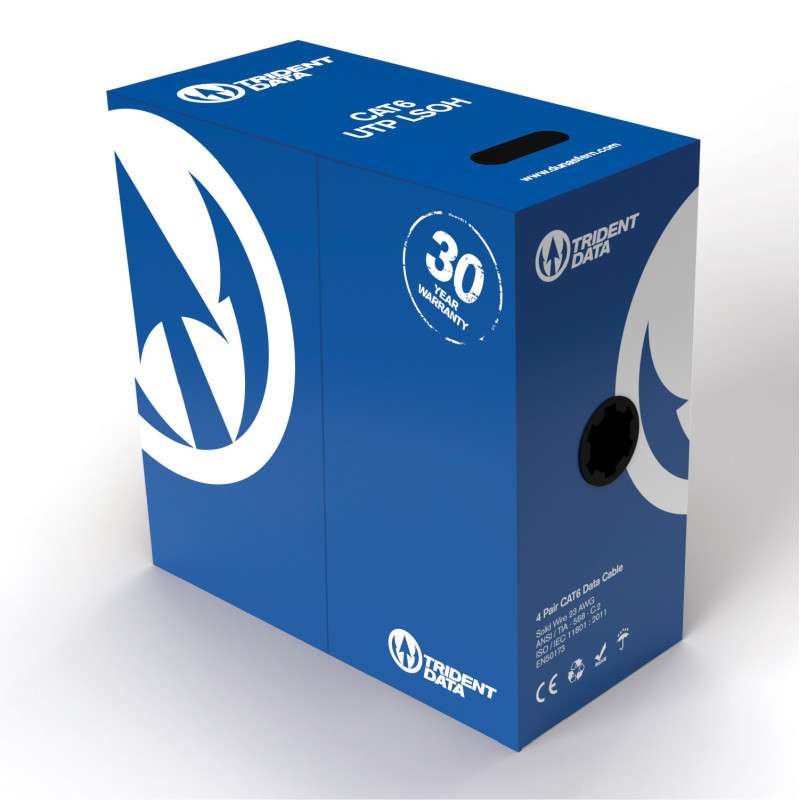 Trident Data Cat5e UTP LSZH Cable – 305 m Violet | Dunasfern