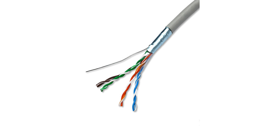 Trident Data Cat5e FTP PVC Cable – 305 m Grey | Dunasfern