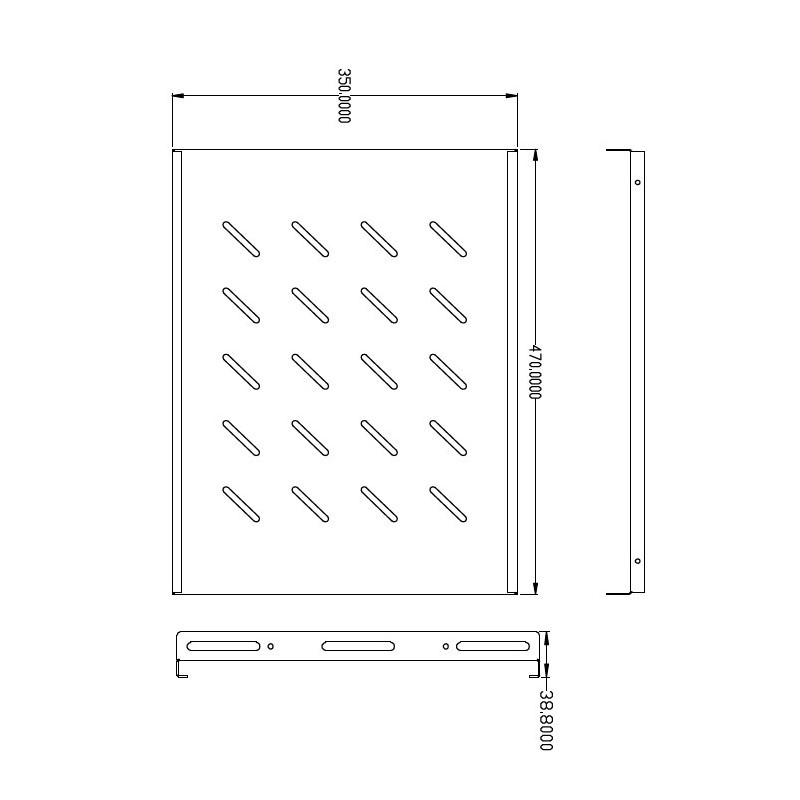 350mm Fixed Shelf