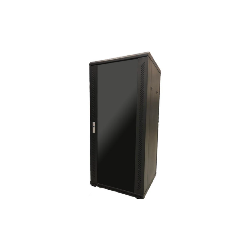 Trident 18U Data & Server Cabinet – Steel Rack with Fan Tray, Glass Door | Dunasfern