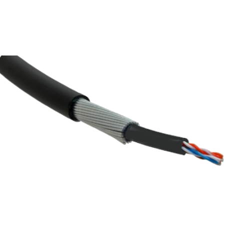 Trident Data Cat6 UTP SWA PE Outdoor Cable – 305 m Black | Dunasfern