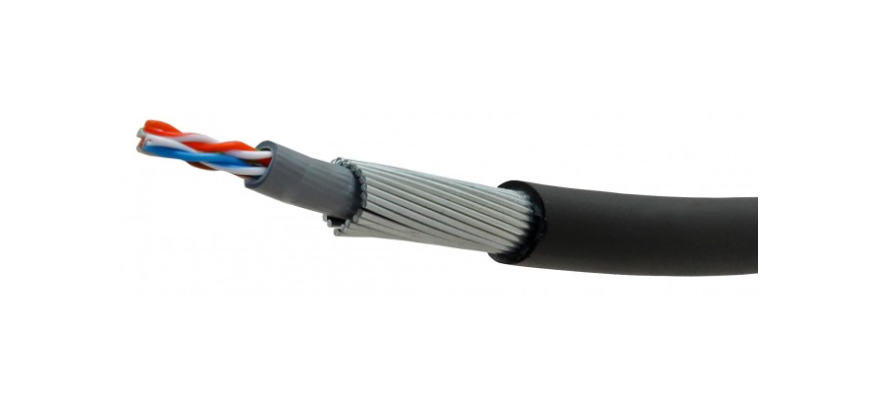 Trident Data Cat5e UTP SWA PE Outdoor Cable – 305 m Black | Dunasfern
