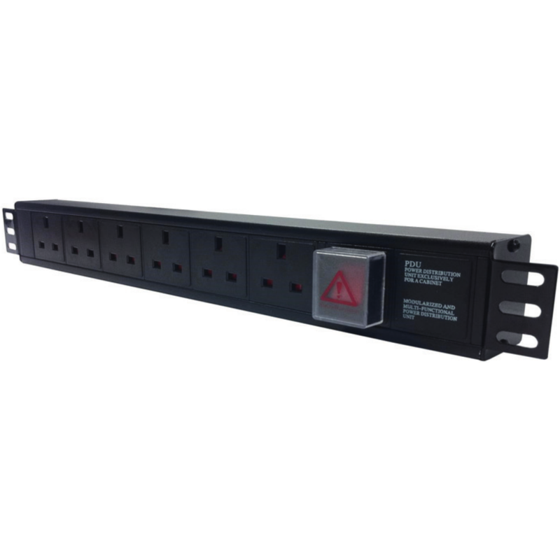 Trident Data 4 Way UK Horizontal PDU, 13A UK Plug