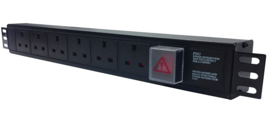 Trident Data 4 Way UK Horizontal PDU, 13A UK Plug