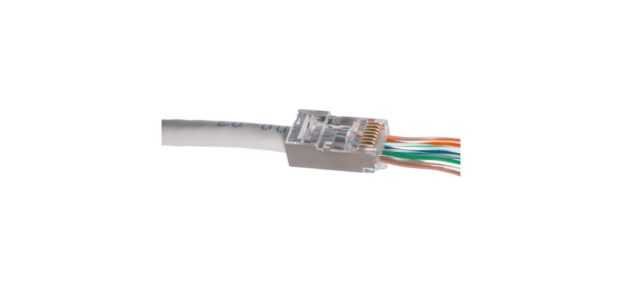 Cat6A Speedy FTP RJ45 Plug | Shielded Pass Through Connector | Trident Data