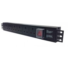 4 Way UK Horizontal PDU, 13A UK Plug