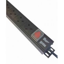 8 Way UK Vertical PDU, 13A UK Plug