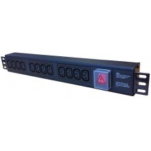 6 Way IEC C13 Horizontal PDU, 13A UK Plug