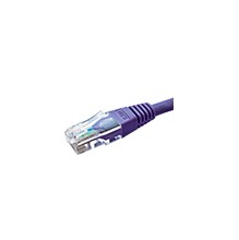 Trident 0.5m Cat6 UTP PVC Violet Patch Lead