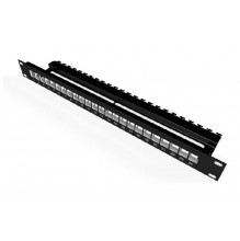 Draka UC-Connect Cat6a FTP 1U 24 Port Keystone Patch Panel