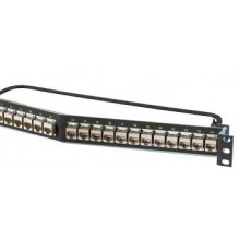 Ortronics Clarity Cat6a 24 Port Angled Loaded Keystone Patch Panel