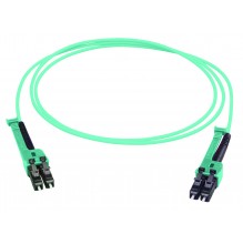 Huber Suhner LC-XD Uniboot OM3 Duplex 1mtr Patch Cord