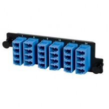 HDFP Adapter Panel, 24 Fibre, LC Quad, Blue, OS2