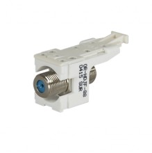 HDJ F-Connector F/F 75 Ohm White