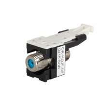 HDJ F-Connector F/F 75 Ohm Black