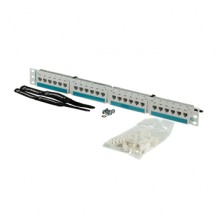 Clarity Cat6 24 Port Patch Panel White 4*6-Port Modules