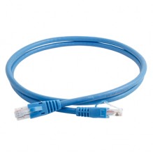 Clarity CAT6 UTP 1mtr Blue LSZH Patch Cord